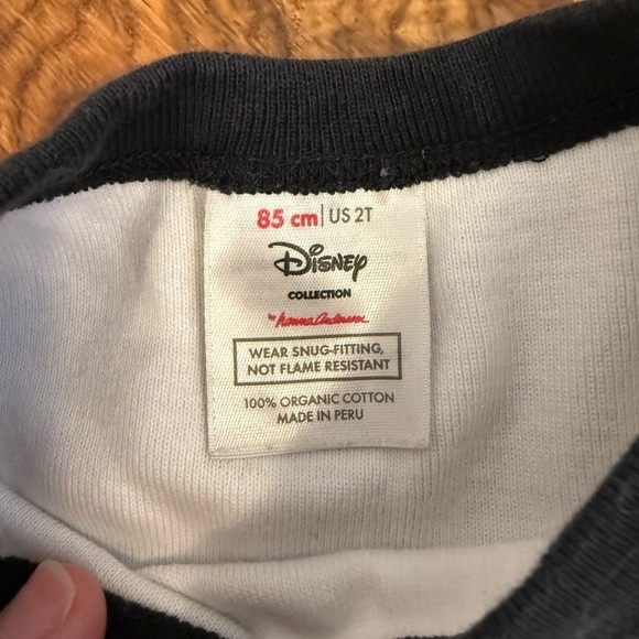 Hanna Andersson Toddler Disney Minnie Mouse Dot Short John Pajama Set 85cm 2T - Picture 3 of 5